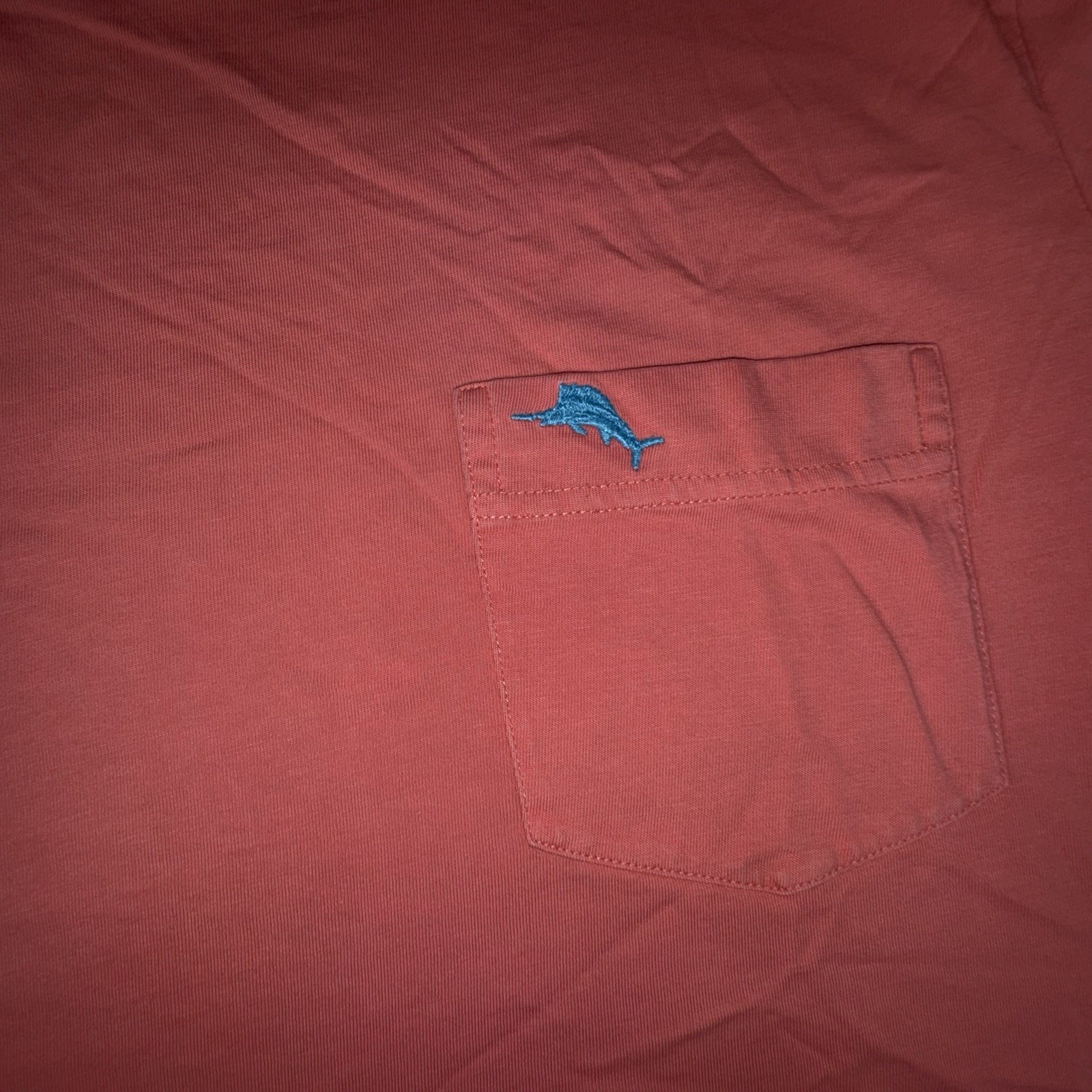 Tommy Bahama T Shirt Mens Medium Coral Embroidered Logo Tee Swordfish Crewneck gallery