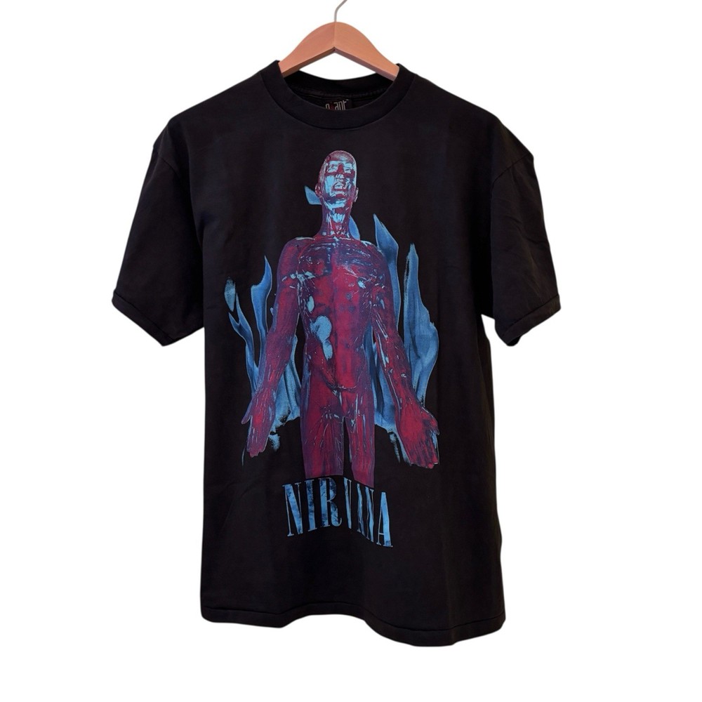 Vintage NIRVANA Sliver 1992 Kurt Cobain Grunge Band Size XL T-Shirt REPRINT