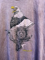 Vintage 80s Oregon Bear Eagle Single L 42 – 44 Stitch Hanes 50/50