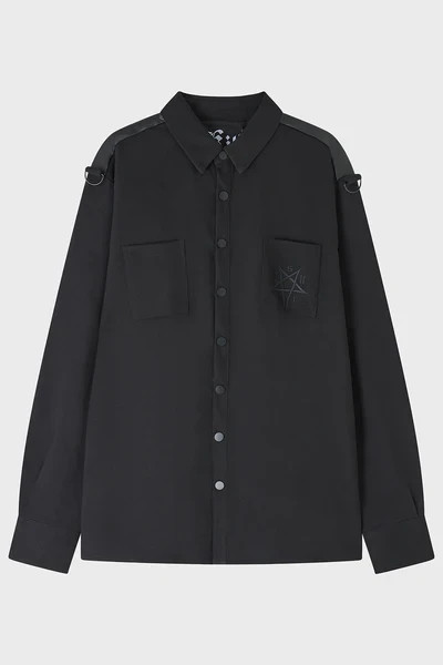 Killstar Mens Burning Light Shirt – Black, Size 2XL