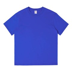 Custom Printed Design 100% Cotton 230g Heavyweight Solid Color Round-Neck Short