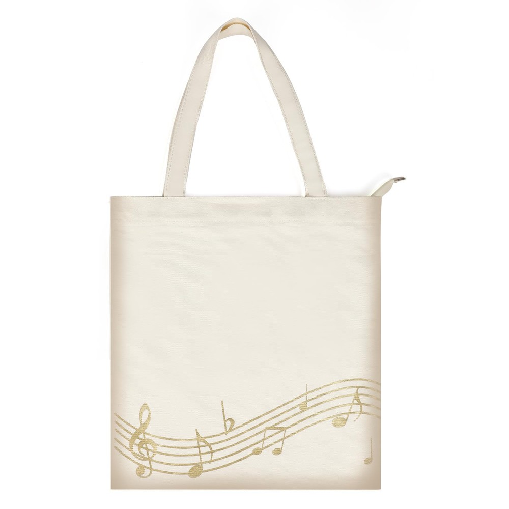 Music Notes Tote Bag,Canvas Music Handbag,Music Bag for Class,Canvas Tote Bag…