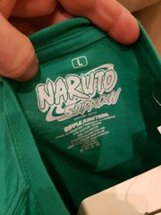 Shonen Jump NARUTO Shippuden Anime Christmas Happy Holidays Xmas T-Shirt L NWT