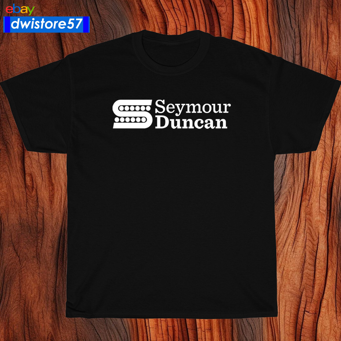 Seymour Duncan Guitar Pickups Logo Black/Navy/White/ Grey Men's T-Shirt S-5XL gallery