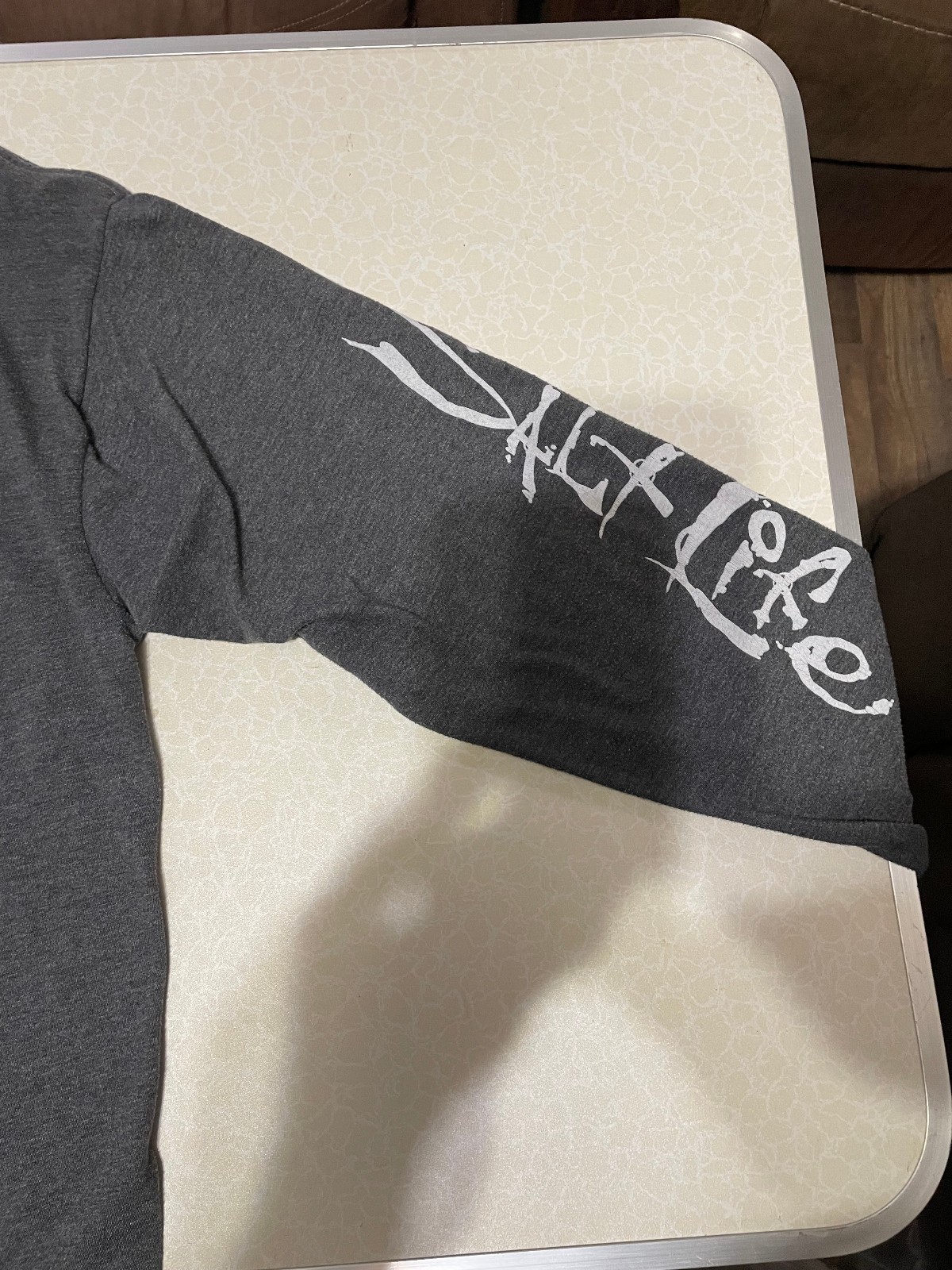 MEN'S SIZE LARGE : SALT LIFE GRAY LONG SLEEVE FISHING SHIRT - LOGO ON BACK gallery