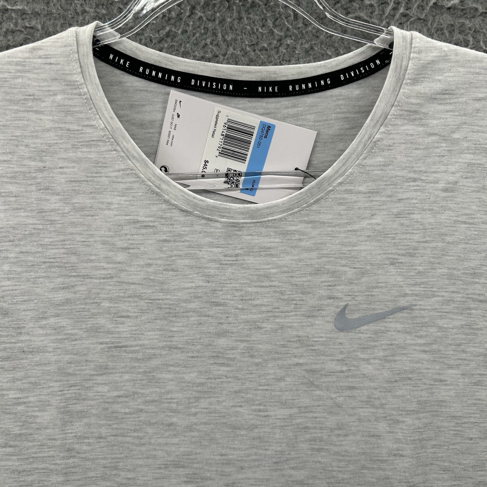 Nike Running Shirt Mens Medium Gray Dri FIT Run Division Core Training Top New gallery