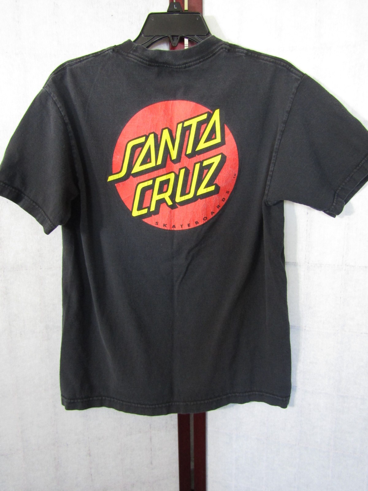 Original Santa Cruz Skateboards Black Graphic Cotton Short Sleeve T-Shirt Mens M gallery