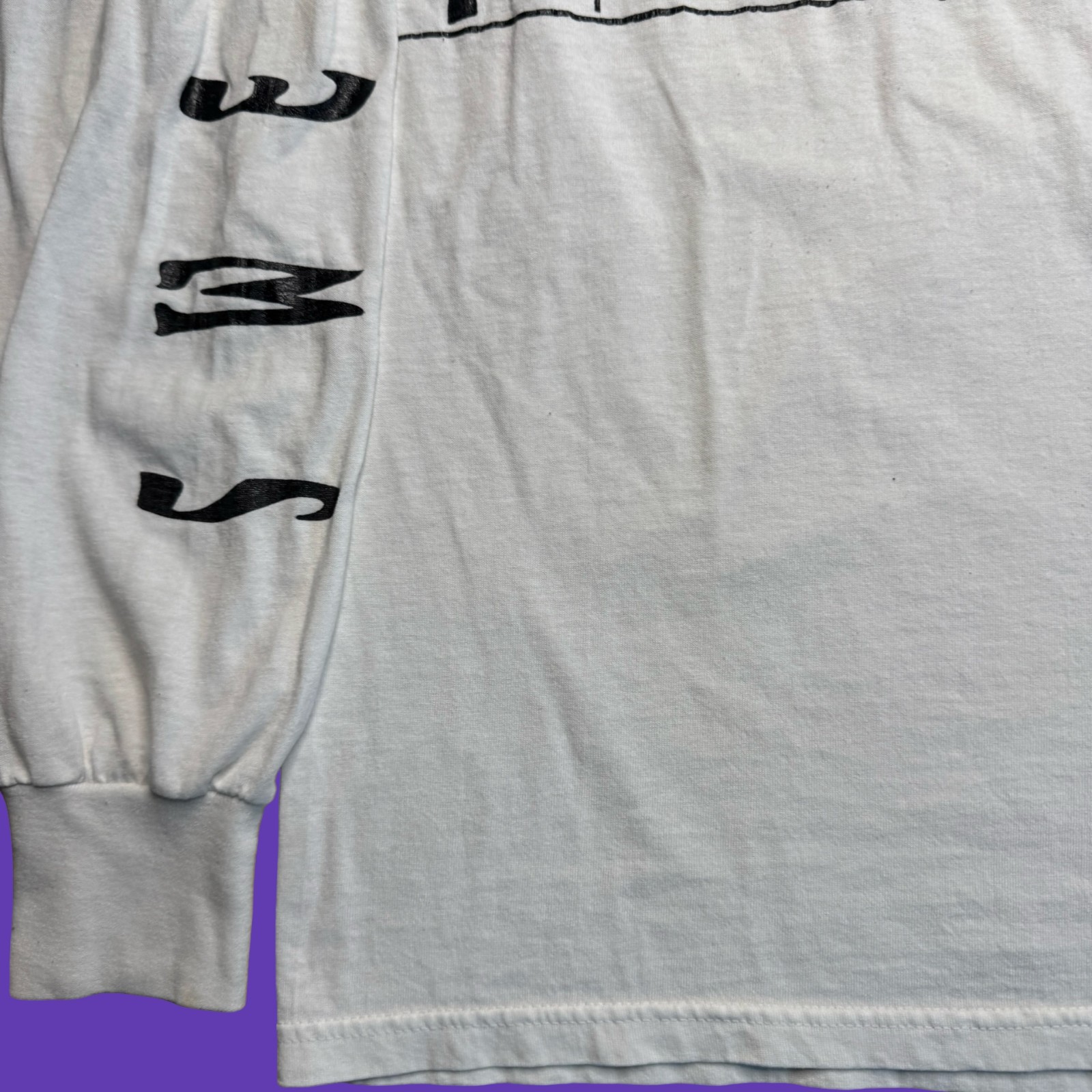Vintage Track & Field Graphic Large Long Sleeve Tee Distressed School Runner gallery