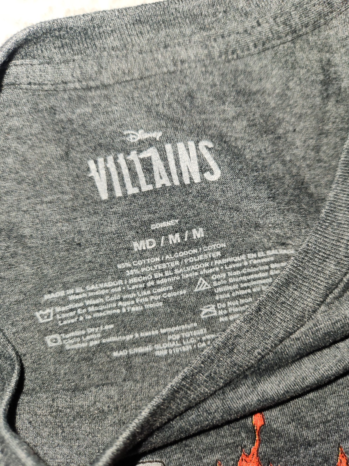 Disney Villains T-Shirt Unisex Adult Size Medium Dark Grey gallery