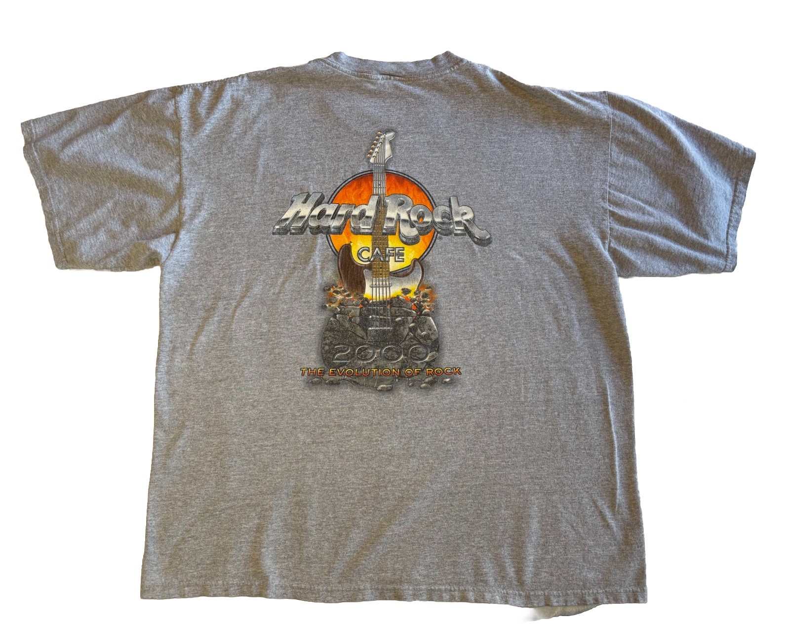 Vintage 2000 Hard Rock Cafe New York Guitar Flame T-Shirt Cotton Men’s Size XL gallery
