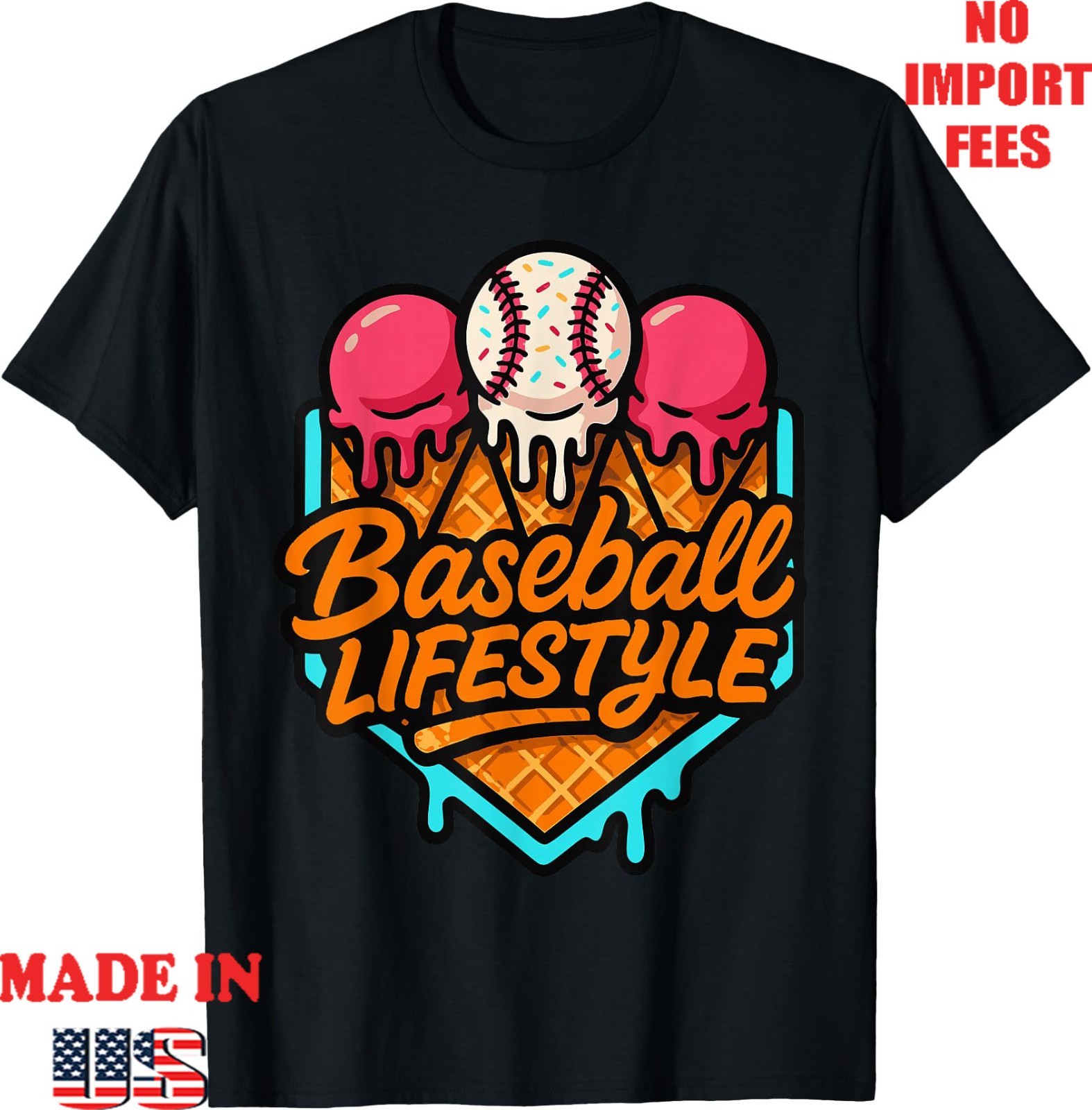 Funny Baseball Life Style 101 Apparel Baseball Drip Boys T-Shirt,Adult Kid Tees