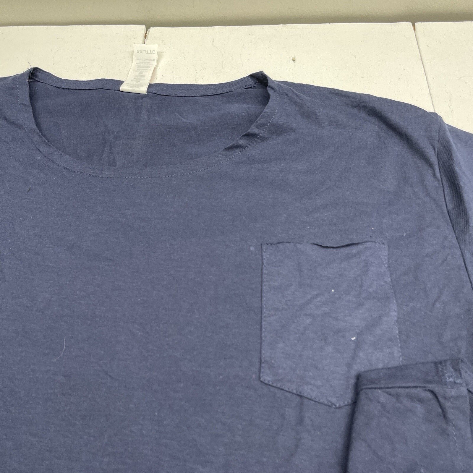 Fleece Factory Navy Blue Pocket Front Scoop Neck T Shirt 3 Packs Mens Size XXL gallery