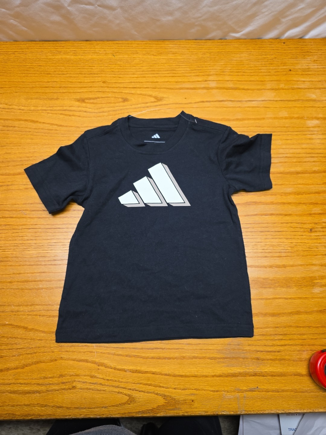 Brand New Adidas Size3T  Black & Tan Logo Boy’s Graphic t-shirt T2