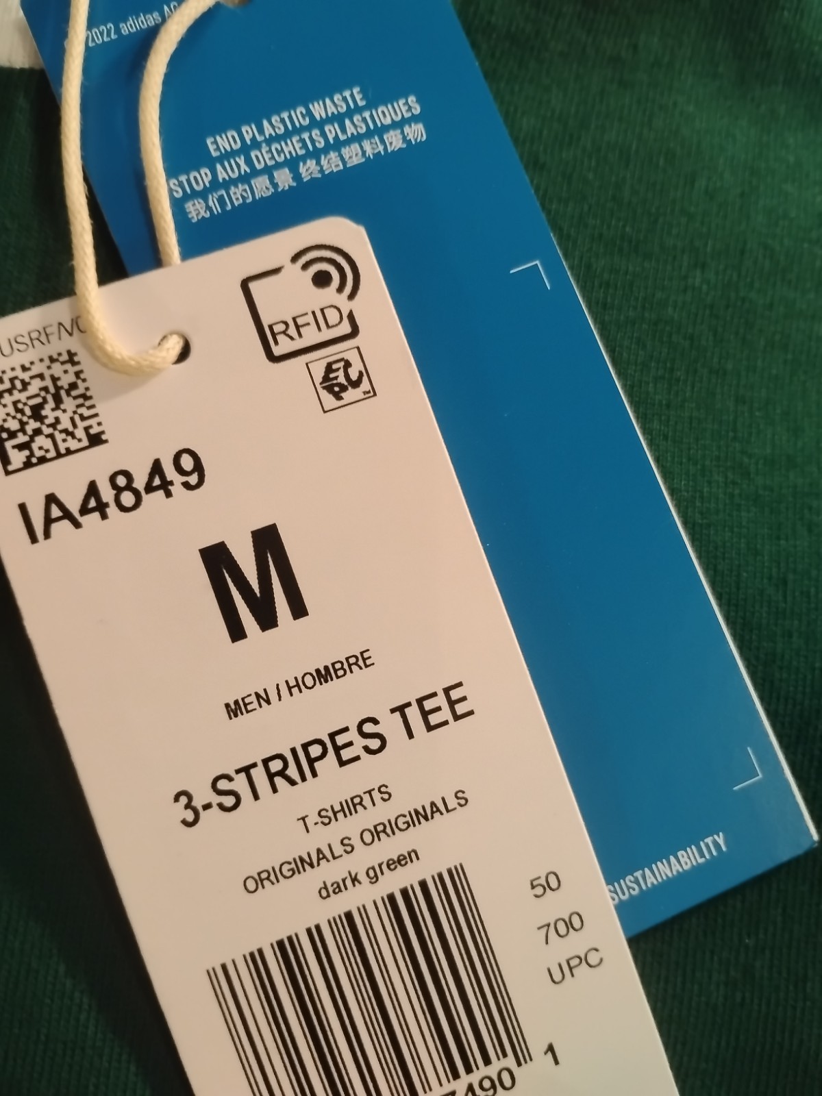 Adidas Three Stripes Shirt Brand New Medium gallery