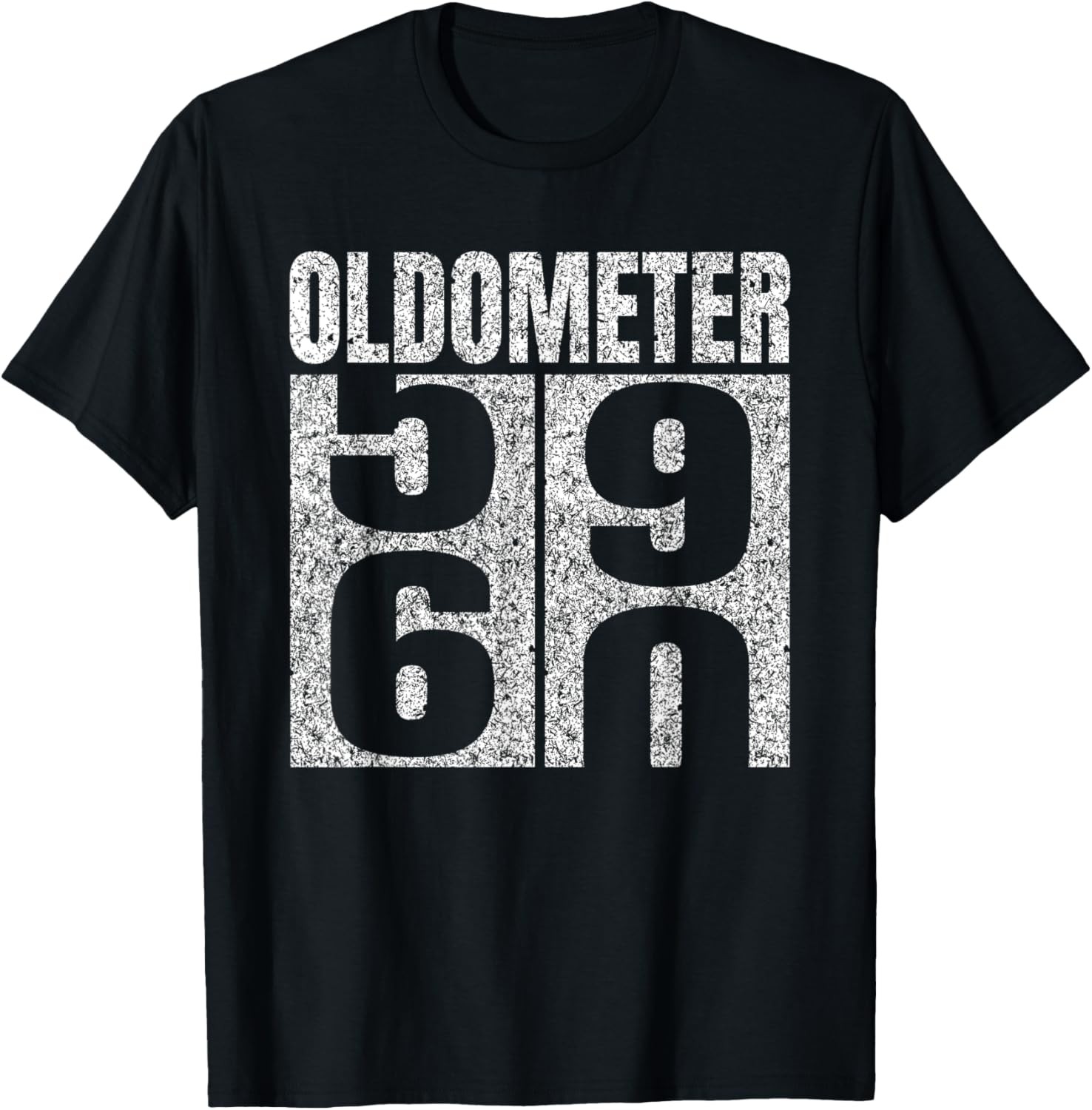 60th Birthday Oldometer 59-60 Vintage Funny Gifts Men Women T-Shirt gallery