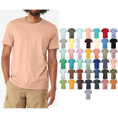 Bella Canvas Unisex Heather CVC Short Sleeve T-shirt 3001CVC – Crew Neck Tee (A)