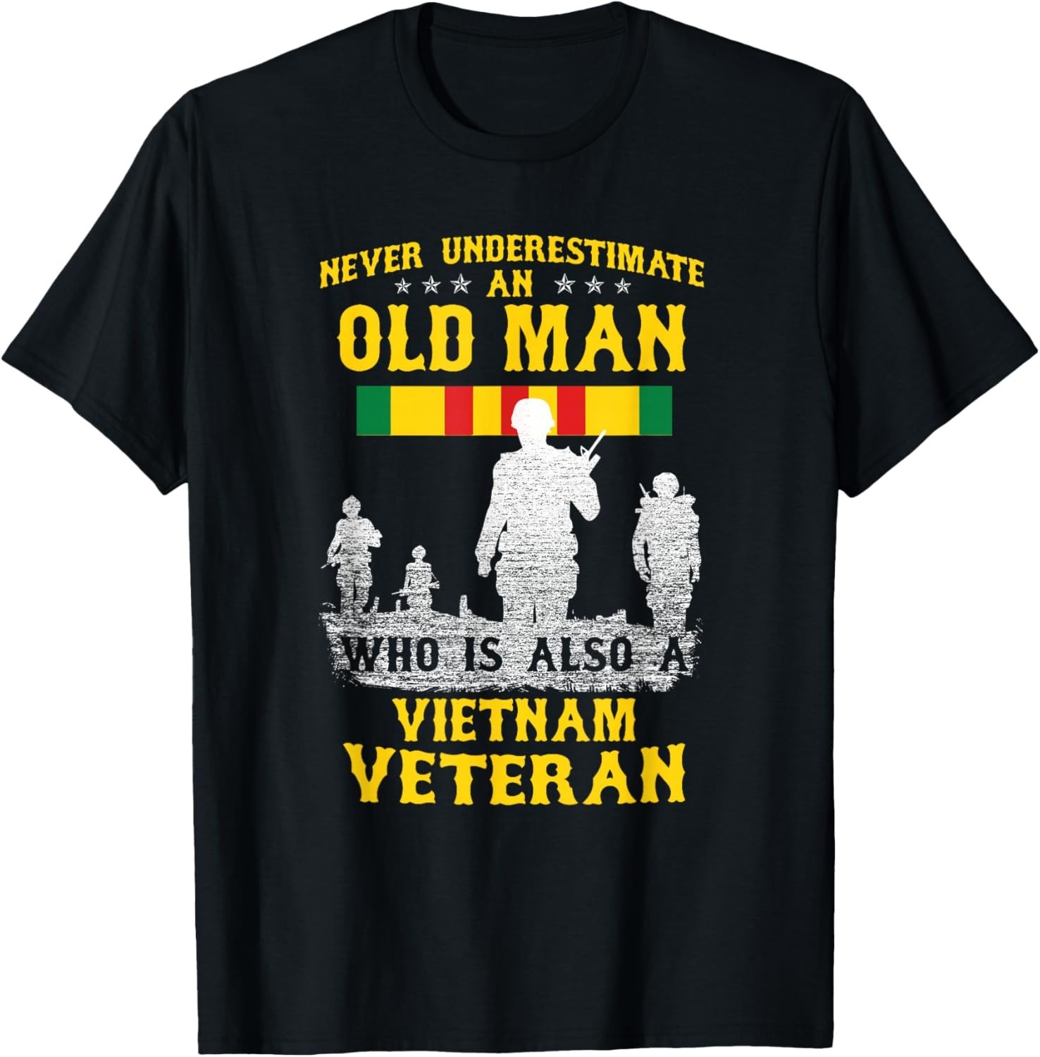 Never Underestimate an Old Man Vietnam Veteran Gift Unisex T-Shirt gallery