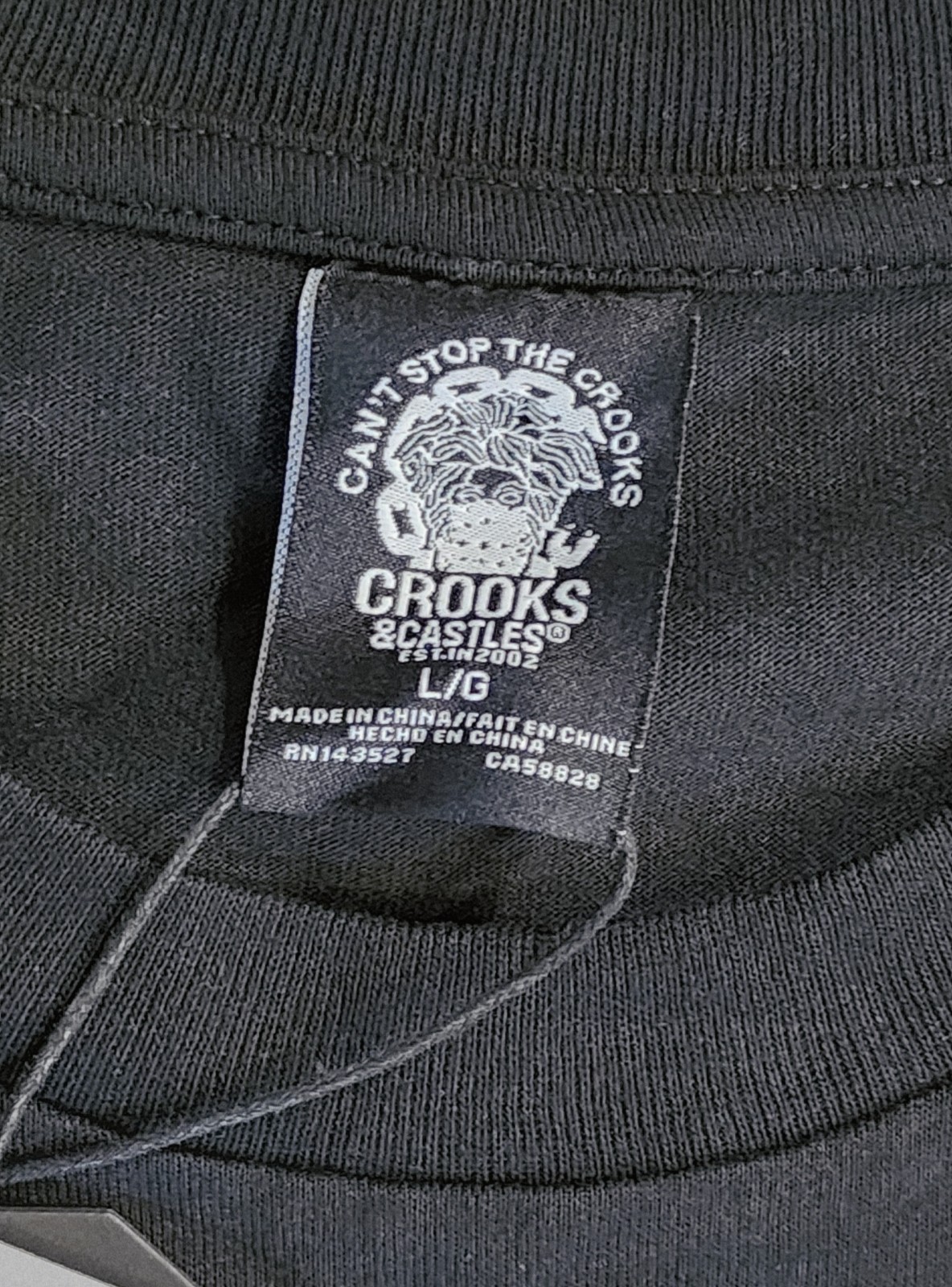 Crooks & Castles T-Shirt Men's Sz Large Crooks Racing Second To None Team Tee gallery