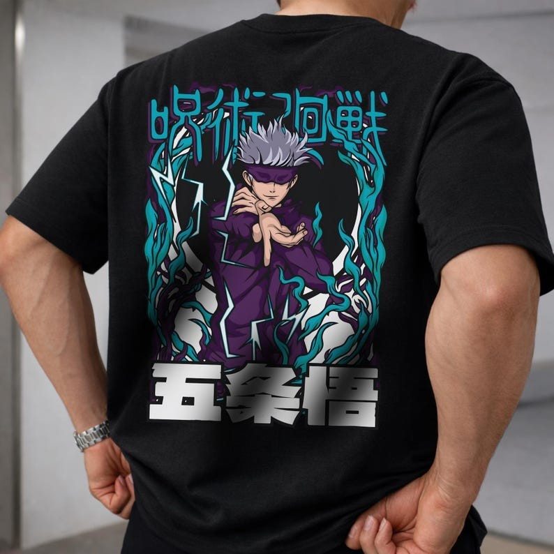 Jujutsu Kaisen Anime Shirt, Anime Lover Gift, Gojo Satoru Anime gallery