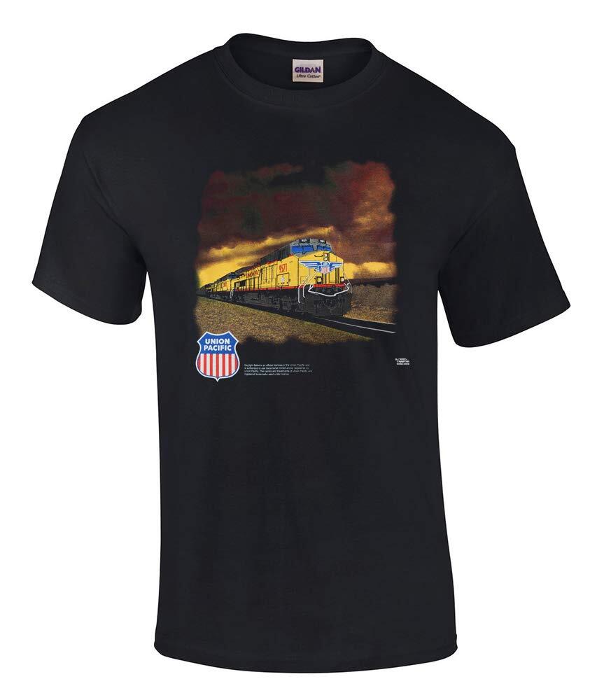 Union Pacific Railroad Stormy Sky Trains youth & Adults T-Shirt [114]