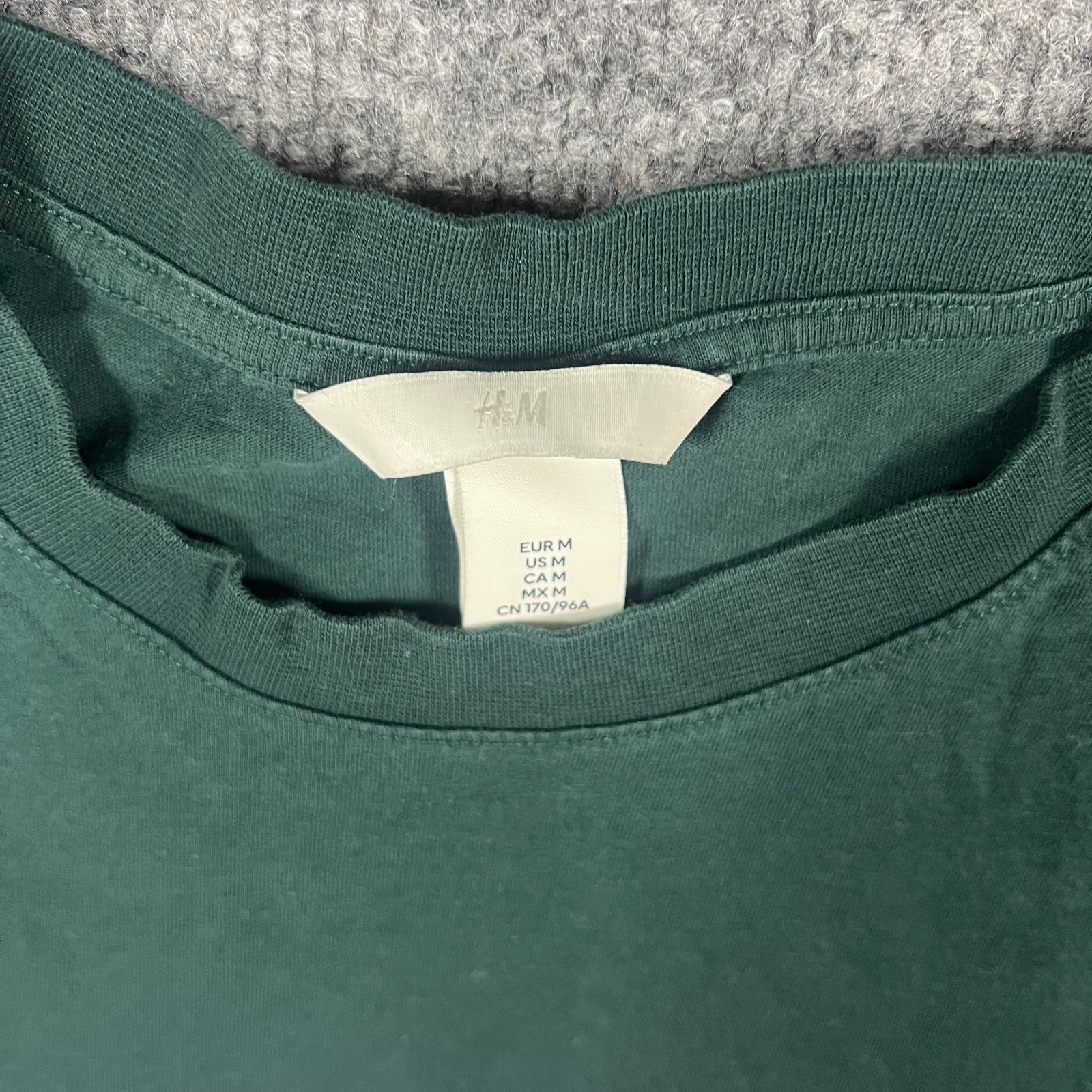 H&M Vacanze T Shirt Mens Medium Green Cotton Non Stretch Short Sleeve Casual Tee gallery