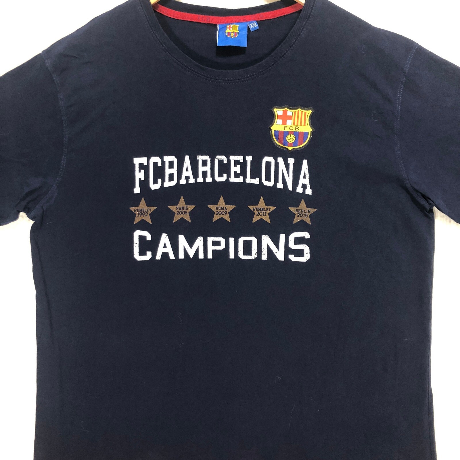 FC Barcelona Champions T-Shirt Soccer Football Graphic Tee XXL gallery