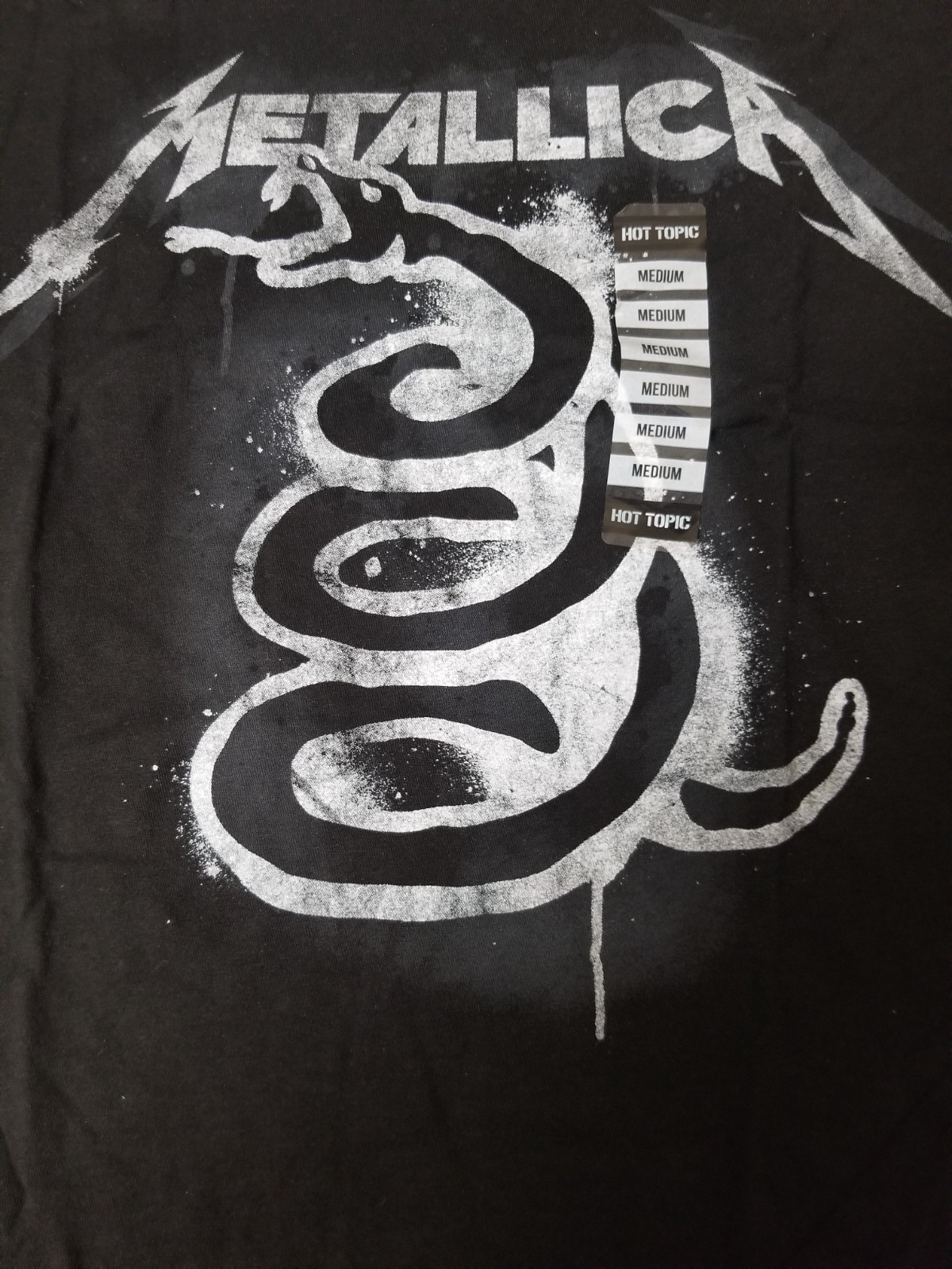 New Metallica Snake Paint T-Shirt. gallery