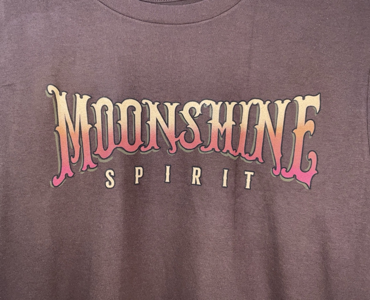 NWT Men’s Brad Paisley Moon Shine Spirit Comes Alive Guitar T-shirt Brown Medium gallery