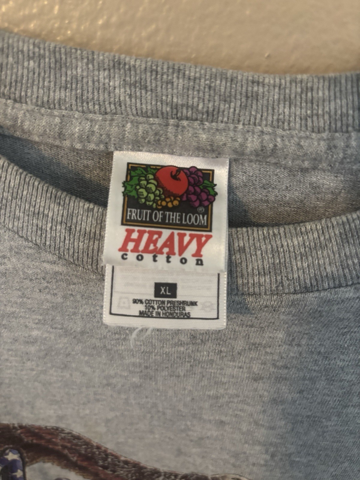 American Spirit Fruit Of The Loom Mens XL Gray Graphic Tshirt gallery