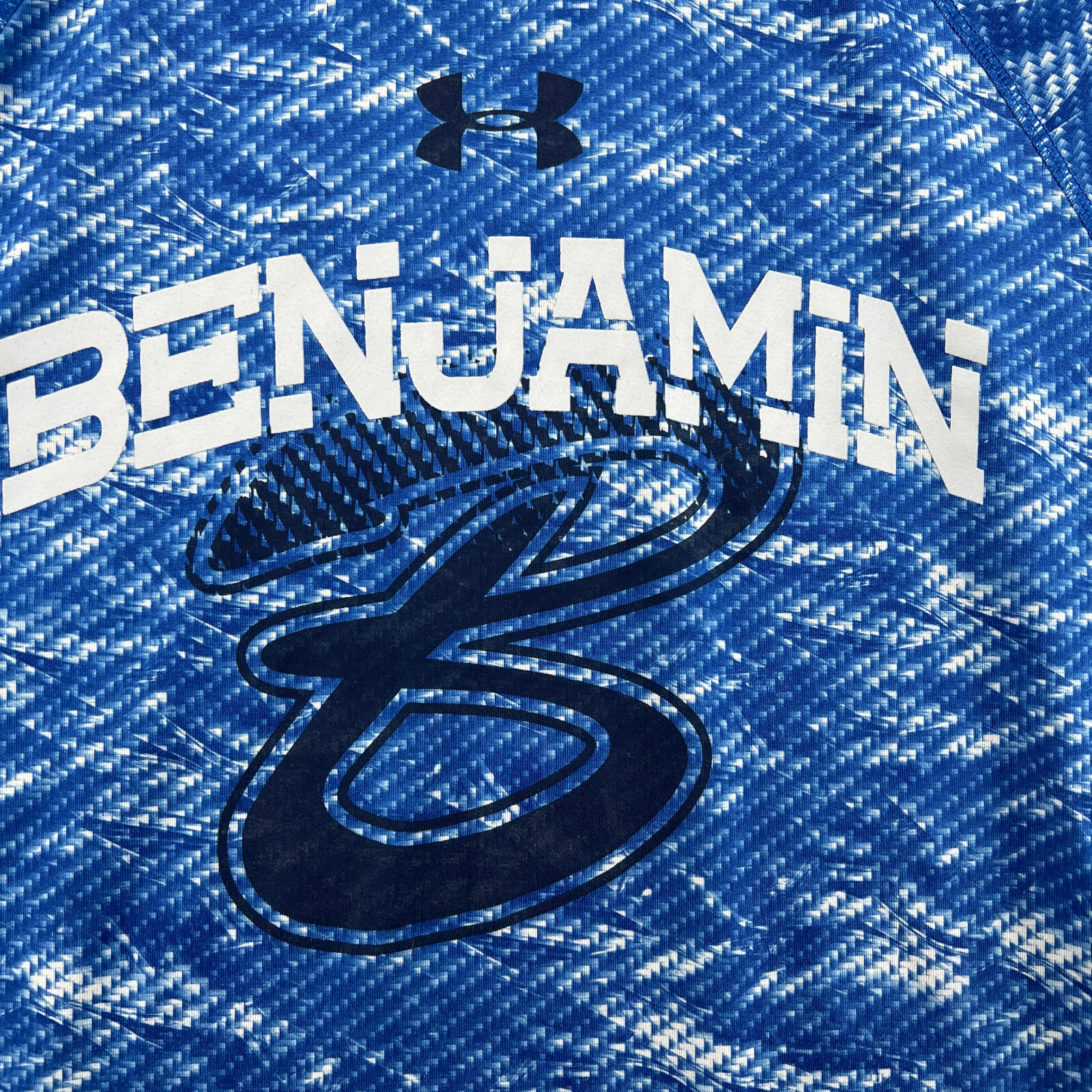 Under Armour Heatgear Loose Fit Men's Size S Blue Camouflage Crew-Neck T-Shirt gallery