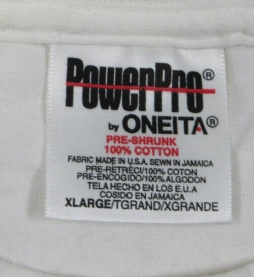 VTG 90s PowerPro Oneita Mens XL Not Over The Hill Funny Novelty T-Shirt White gallery