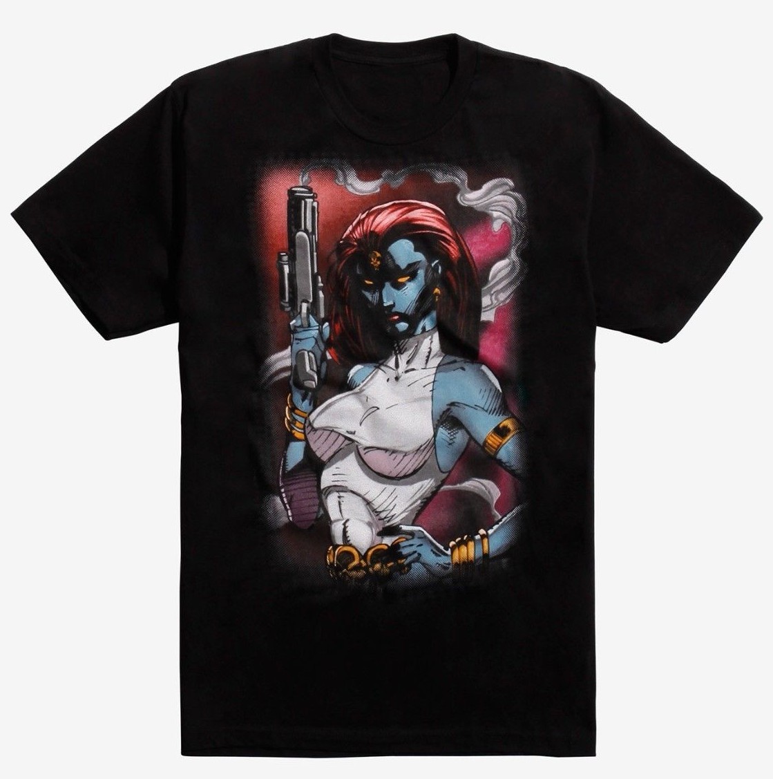 New Marvel Mystique Smoking Gun Mens T-Shirt XS S M L XL 2XL 3XL X-Men Black gallery