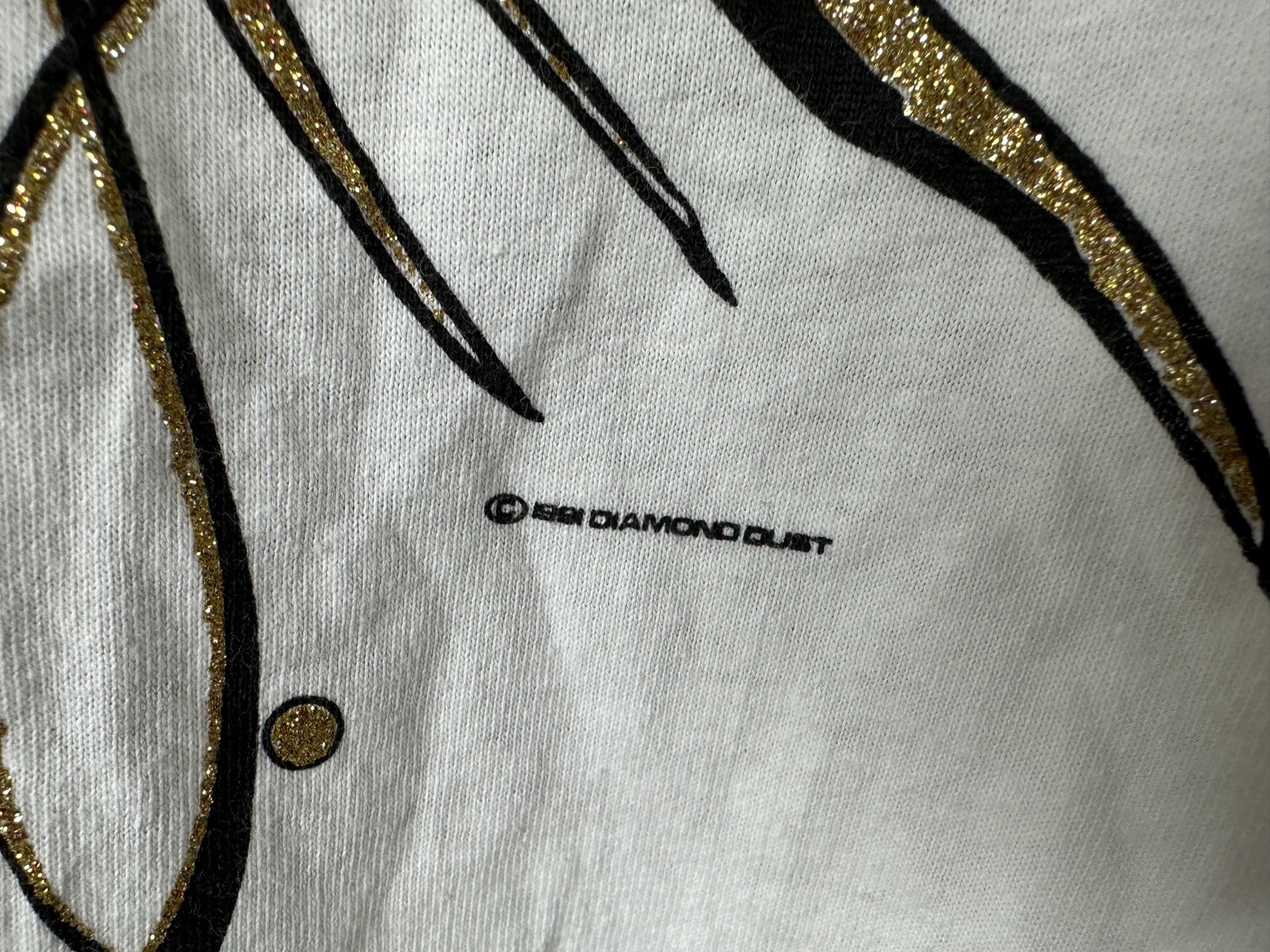 Vintage 90s Angelfish Shirt XL Fish Tropical Beach Gold Black Diamond Dust USA gallery