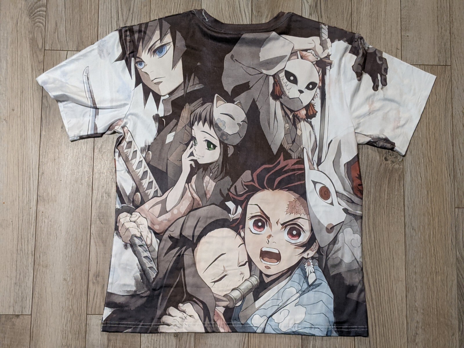 Adults Demon Slayer Full Cast T-Shirt S, M, XL ANIME All Over Print gallery