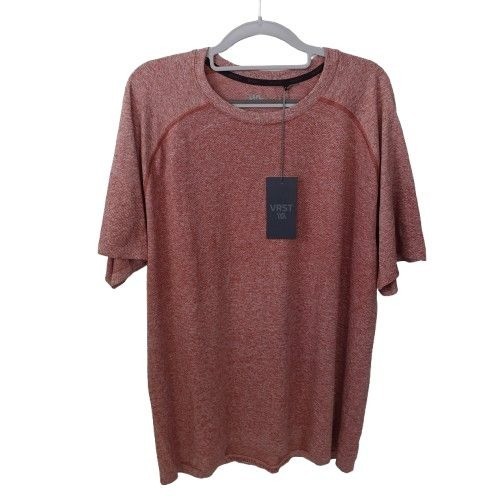 NEW VRST Men’s Short Sleeve Circuit Seamless Tee Dessert Rust Size XXL