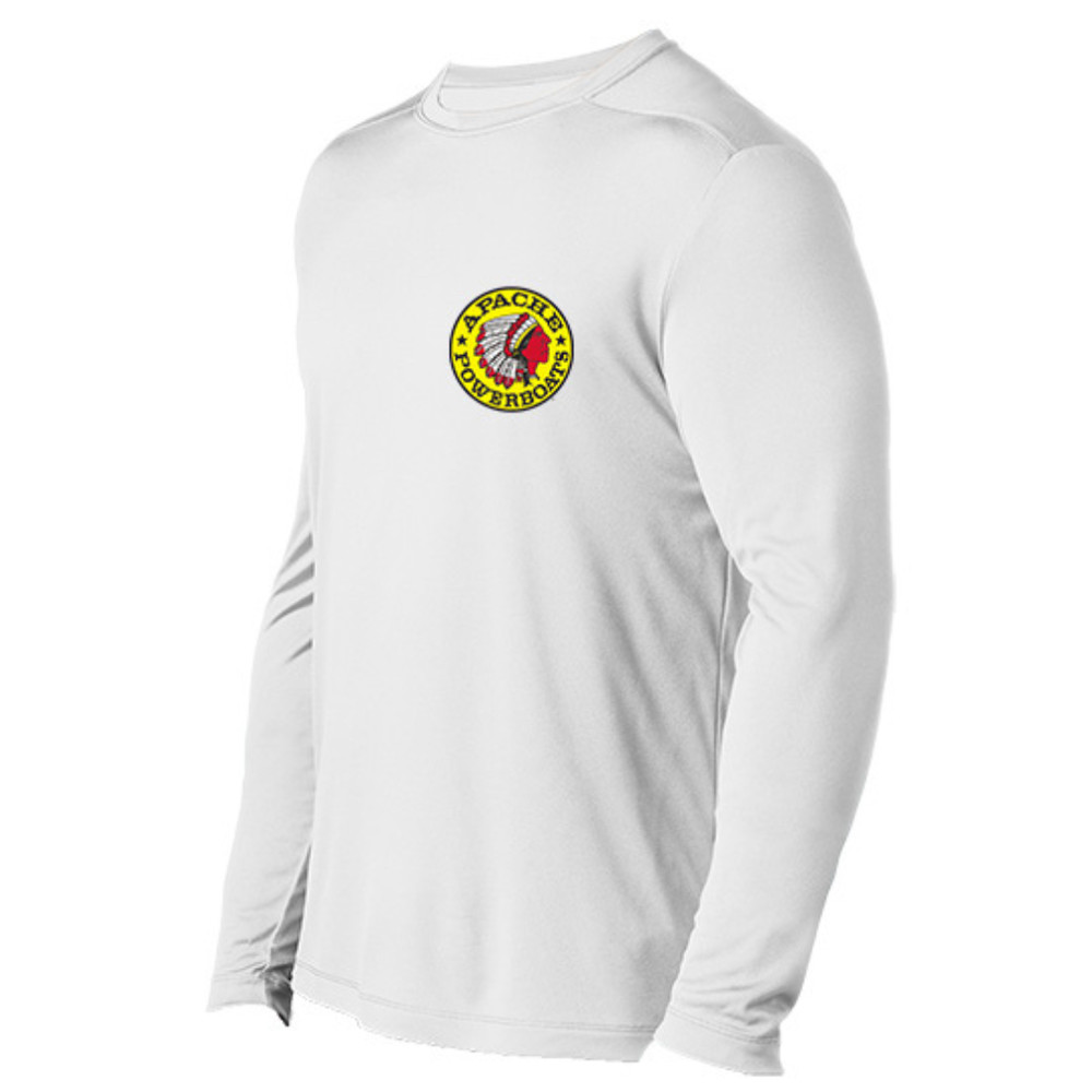 Represent’n Apache® T-Shirt Cool DRI® Performance Long Sleeve | White