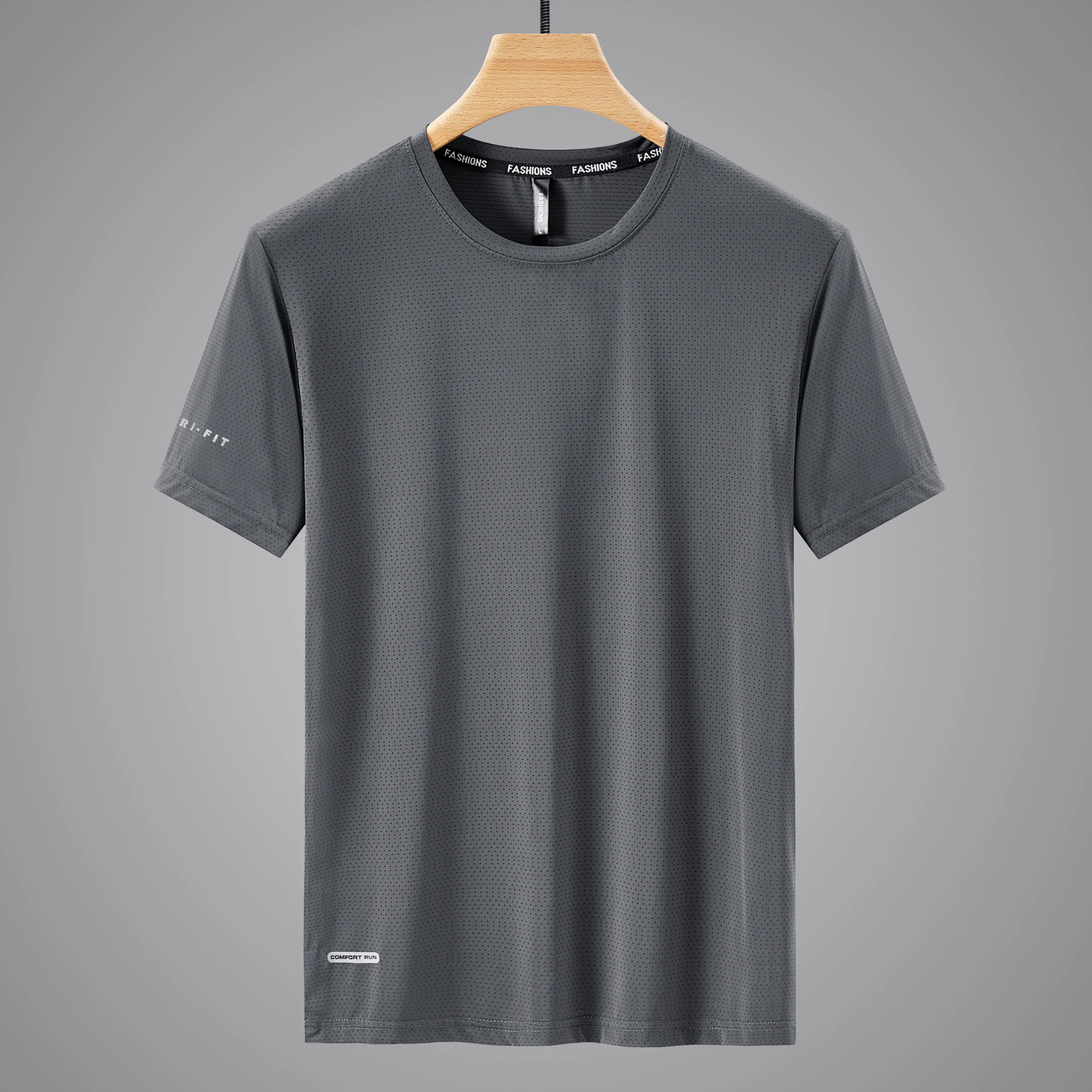 89% Nylon Quick Dry Sport T Shirt Men'S 2025 Short Sleeves Summer Casual OverSiz gallery