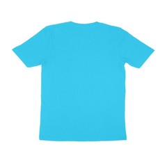Round Neck Sky Blue Color Mix Size Half Sleeve Casual Wear T shirt For Men