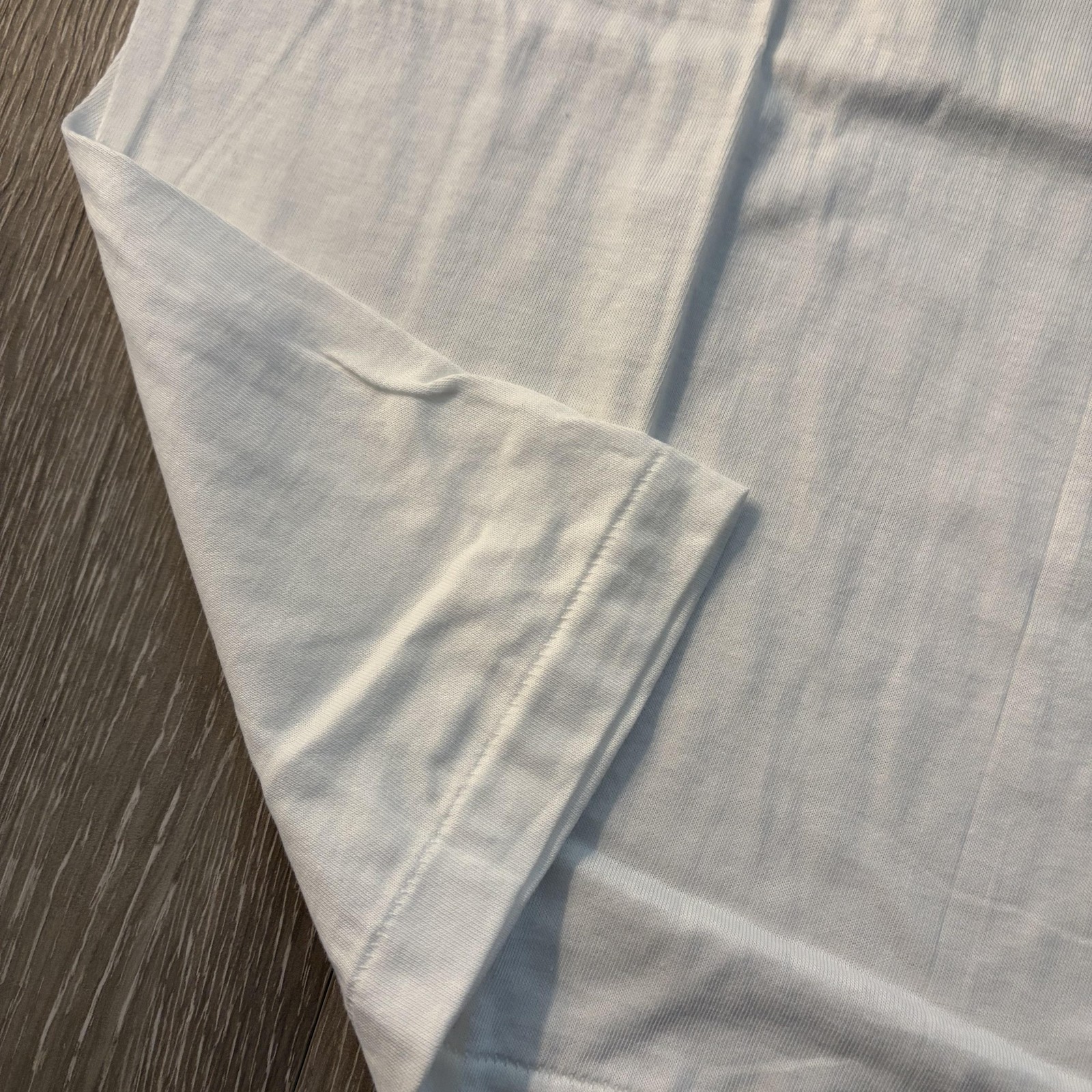 Jockey Shirt Mens Large White Power Knit Blank Tee T-Shirt Crewneck USA gallery