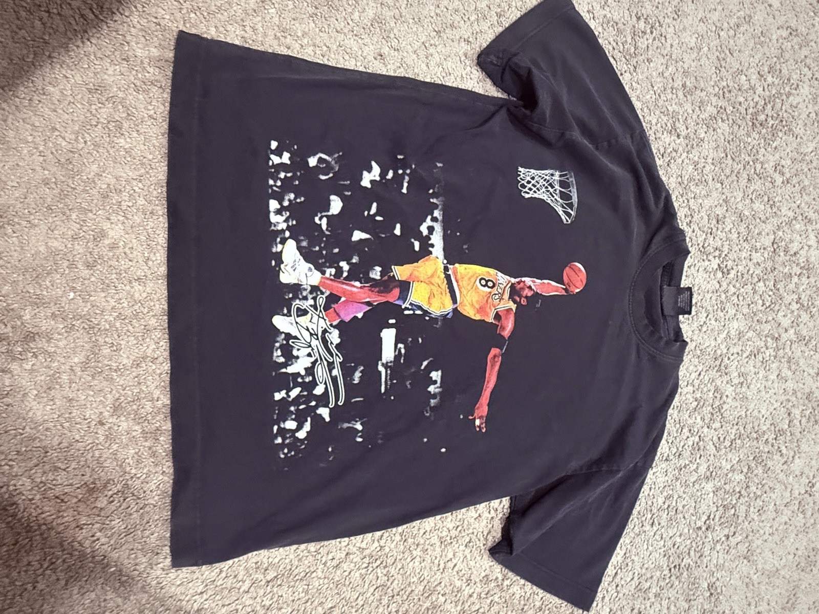 Giant TEEJAYS Basketball Graphic Men's Black Extra Heavyweight Short Sleeve T-S… gallery