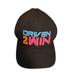 Driven 2 Win Men’s Black T-Shirt (Size L) & Baseball Cap (One size) Set