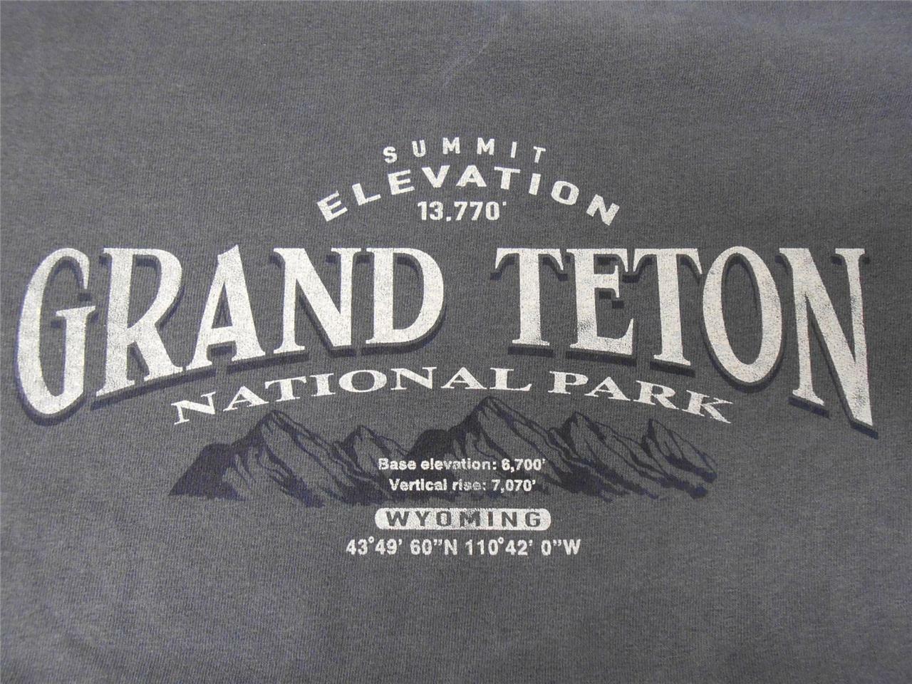 NEW Grand Teton National Park WY Wyoming Adult Mens Size S Small Shirt gallery