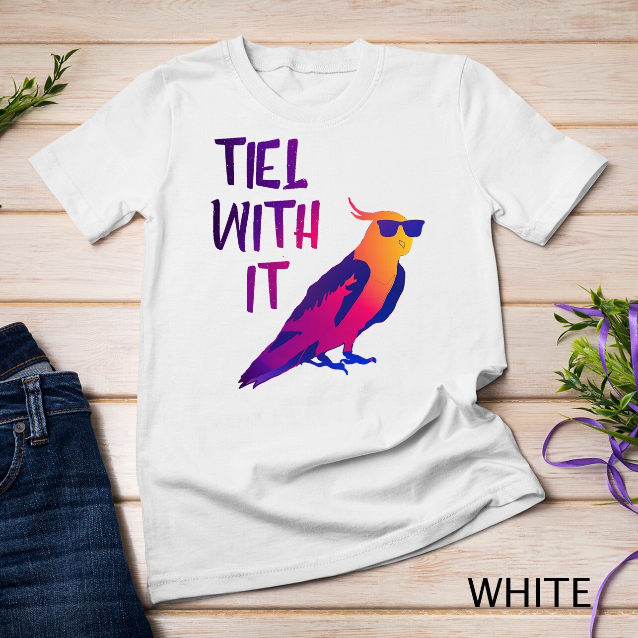 Cool Cockatiel Tiel With It Sunglasses Birds Parrot T-Shirt Unisex T-shirt
