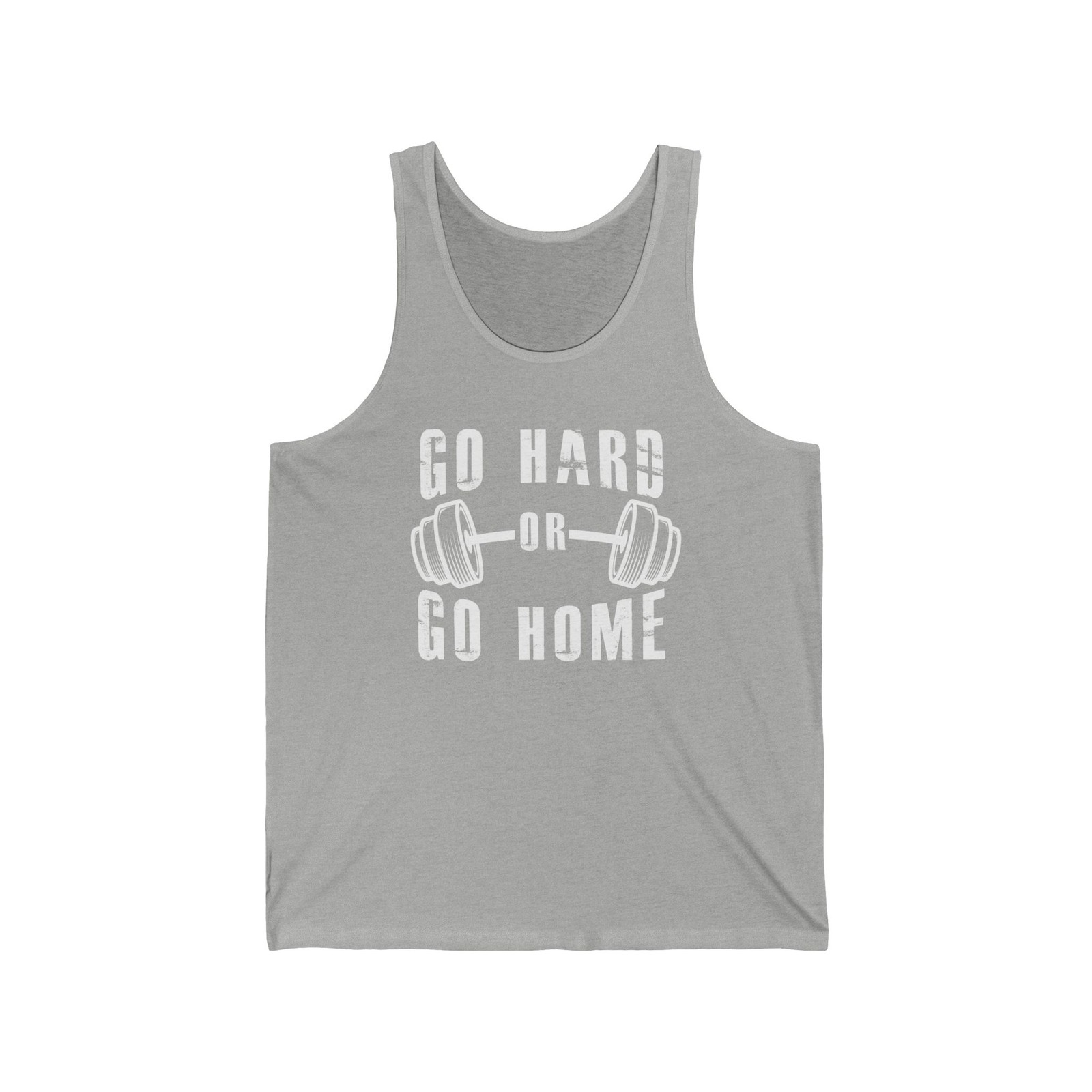 Go Hard Or Go Home Funny Gym Tank Top Mens Workout Shirt Motivation Bodybuilding