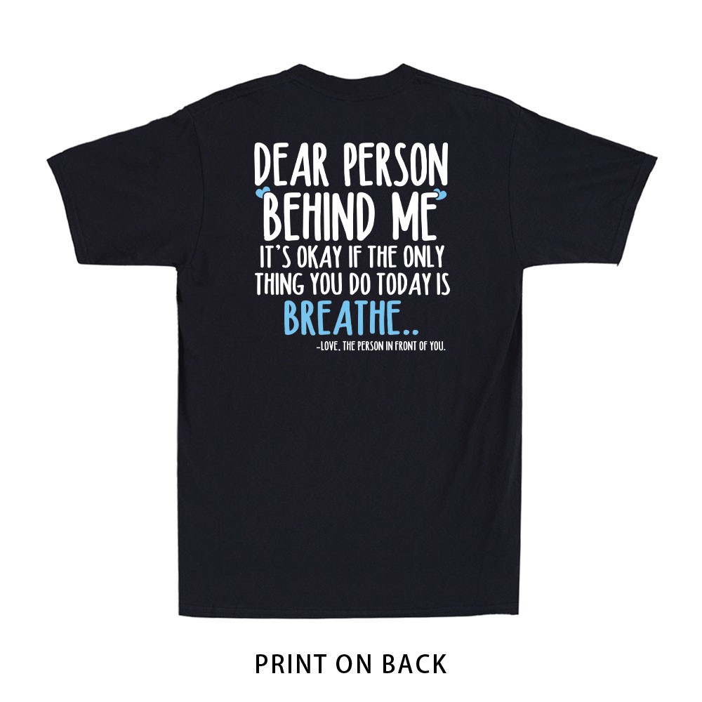 Breathe Mental Health Awareness Suicide Prevention (Print On Back) Men's T-Shirt gallery