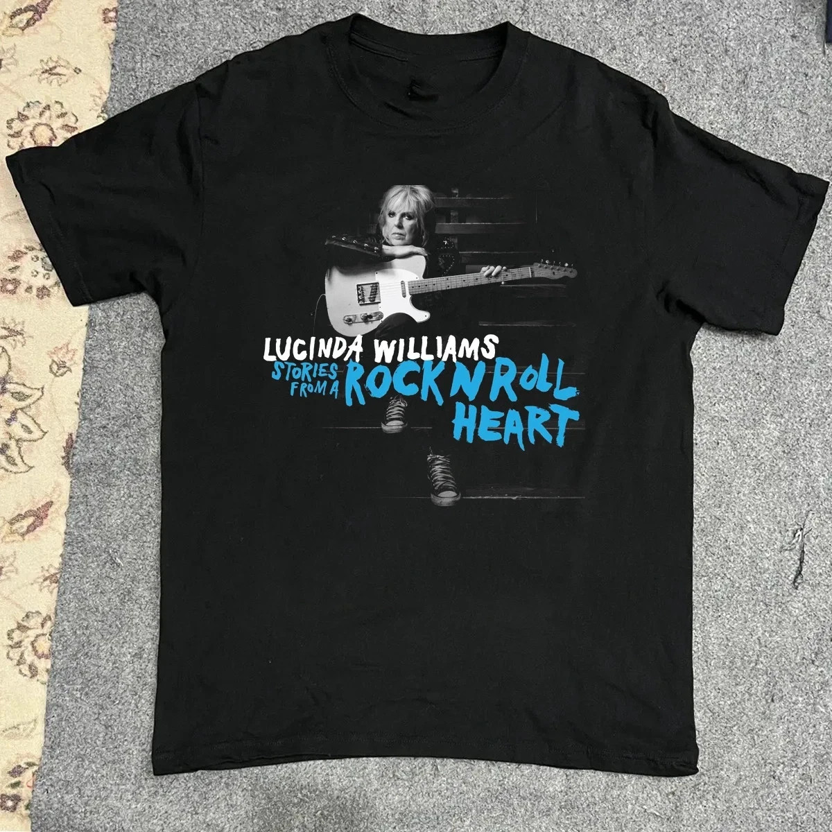 Lucinda Williams Stories From A Rock N Roll Heart T Shirt Black All Size T342