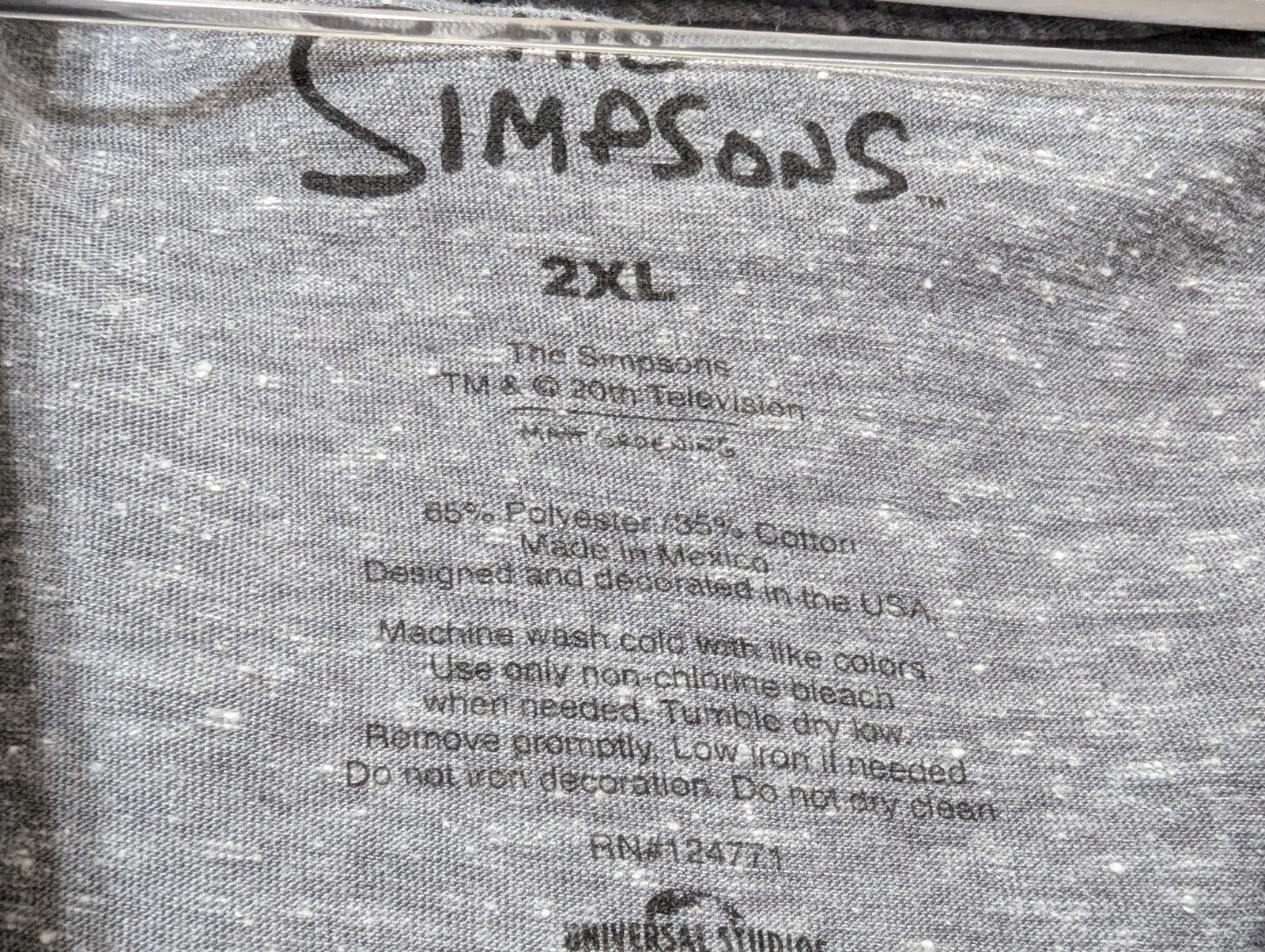 The Simpsons Homer's Bad Donut Men's Universal Studio Short Sleeve Size 2XL gallery