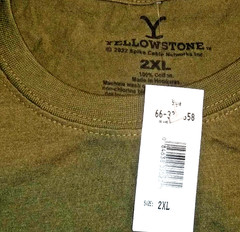 Yellowstone Dutton Ranch – Cowboys Dont Say Goodbye – Olive T-shirt – Size 2XL