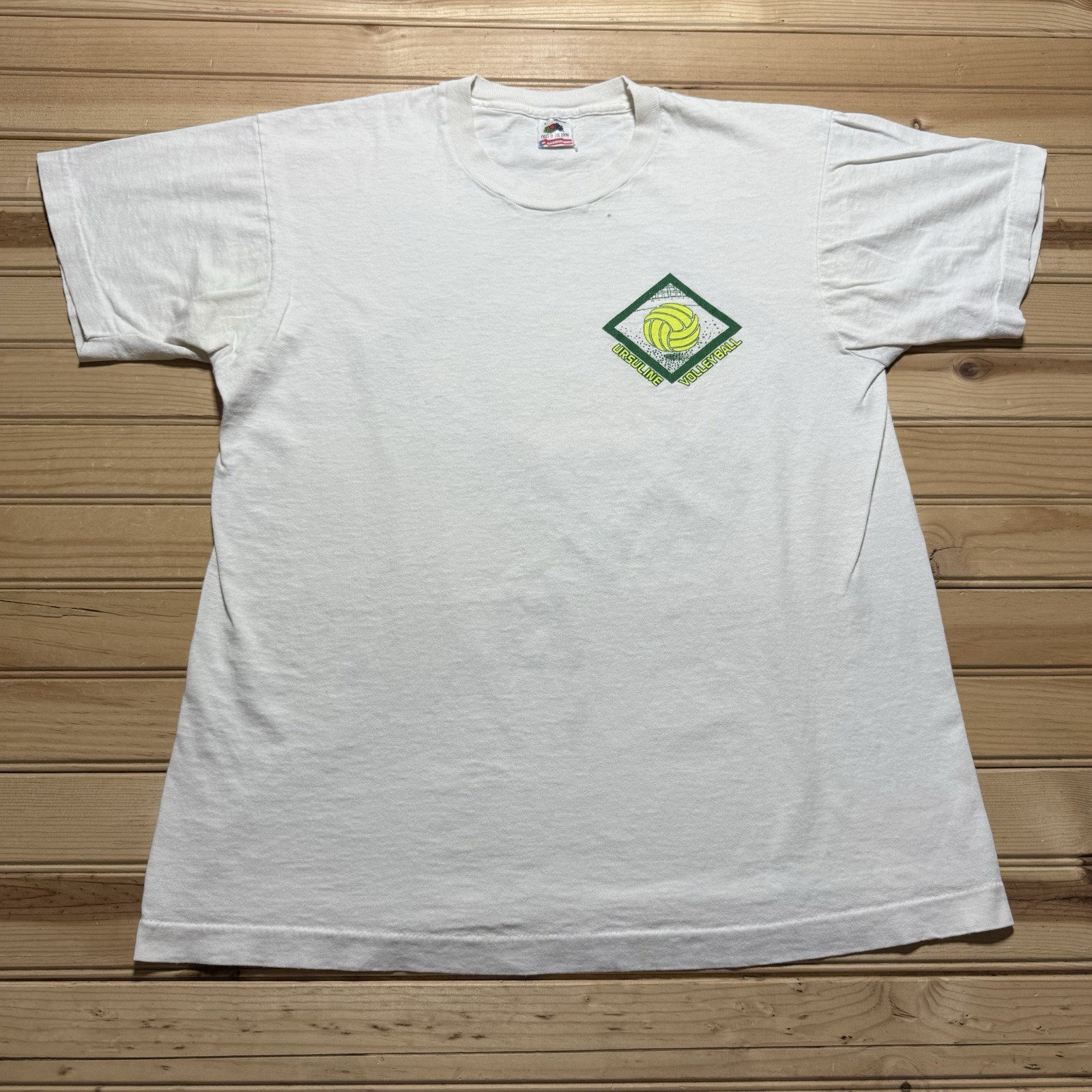 Vintage 80s 90s Ursuline Beach Volleyball Tournament Sports Shirt Size Large gallery