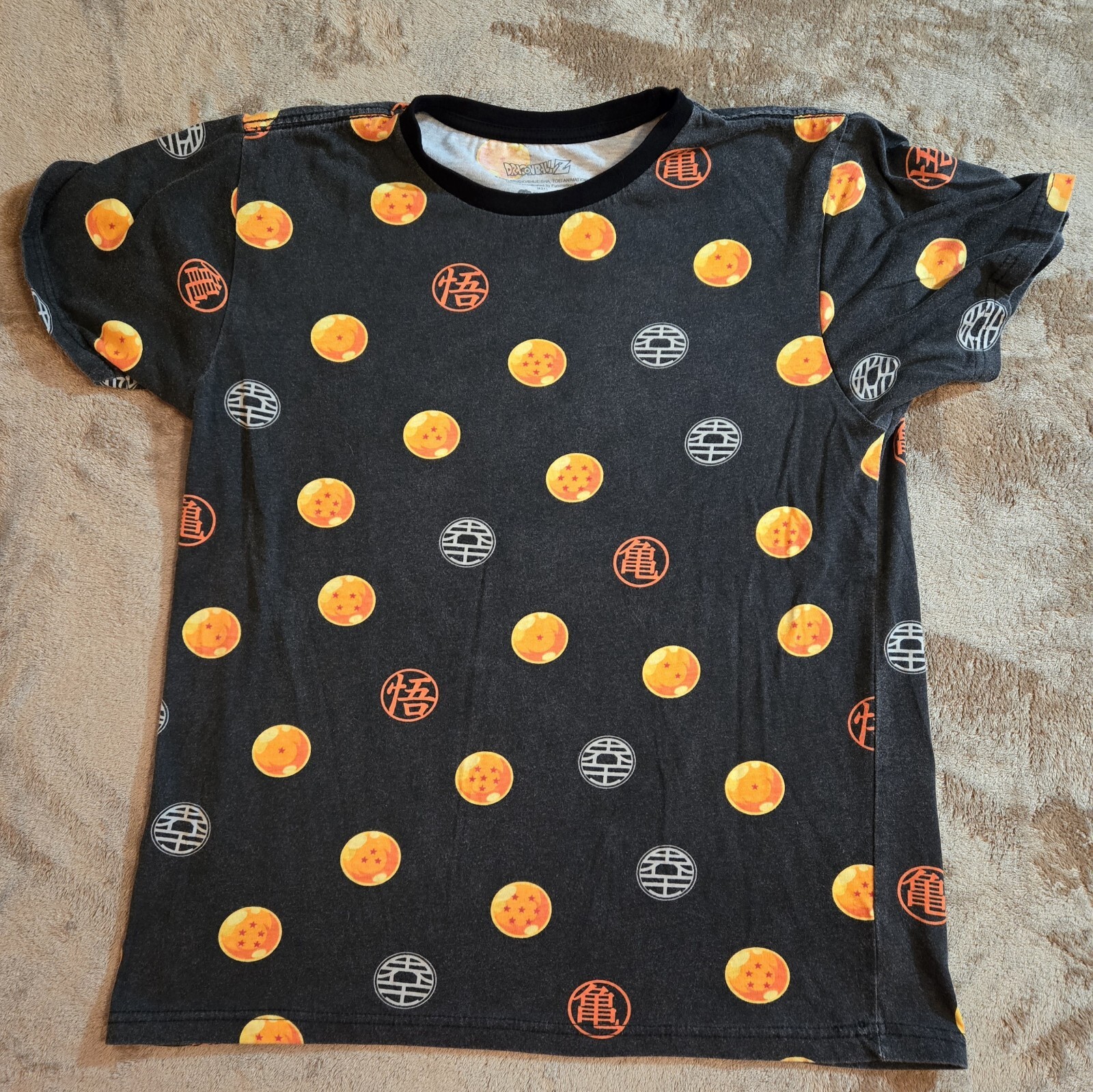Dragon Ball Z Toei Animation Dragon Ball Goku Patteren Mens T-Shirt Size Medium